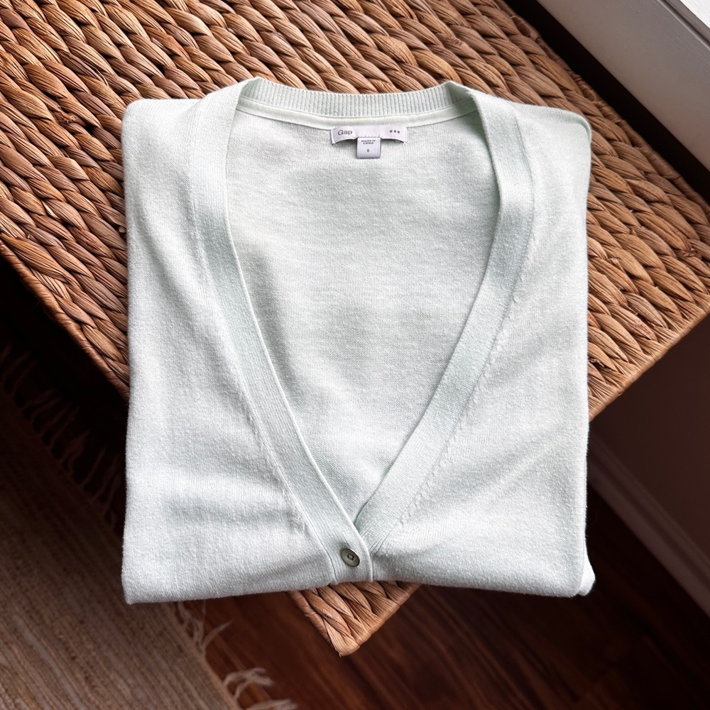 GAP Cotton V-Neck Cardigan